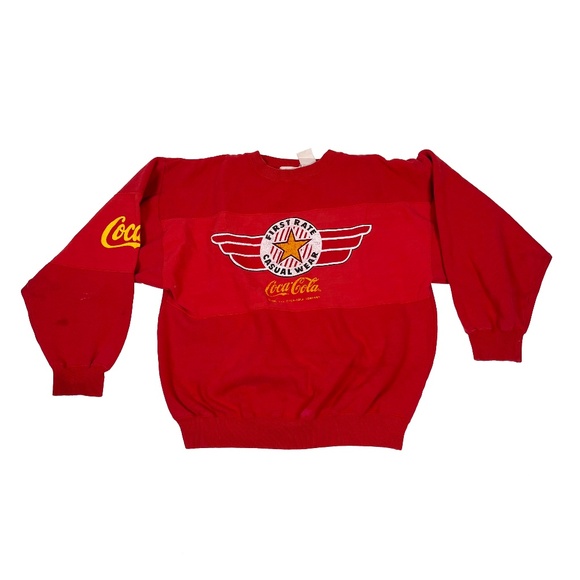 Vintage 80's Coca-Cola First Rate Casual Wear Crewneck Sweatshirt - Picture 1 of 8